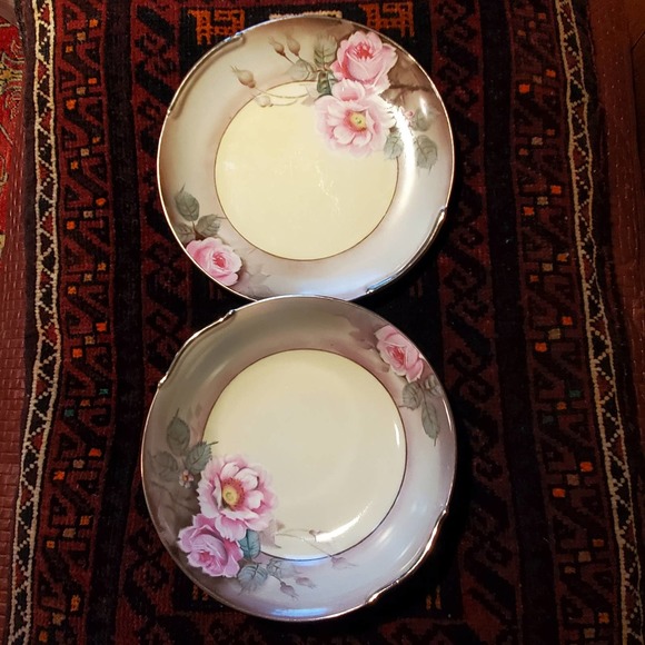 Noritake Mormura M plate and bowl‎ Hand Painted Japan mark - Picture 2 of 12